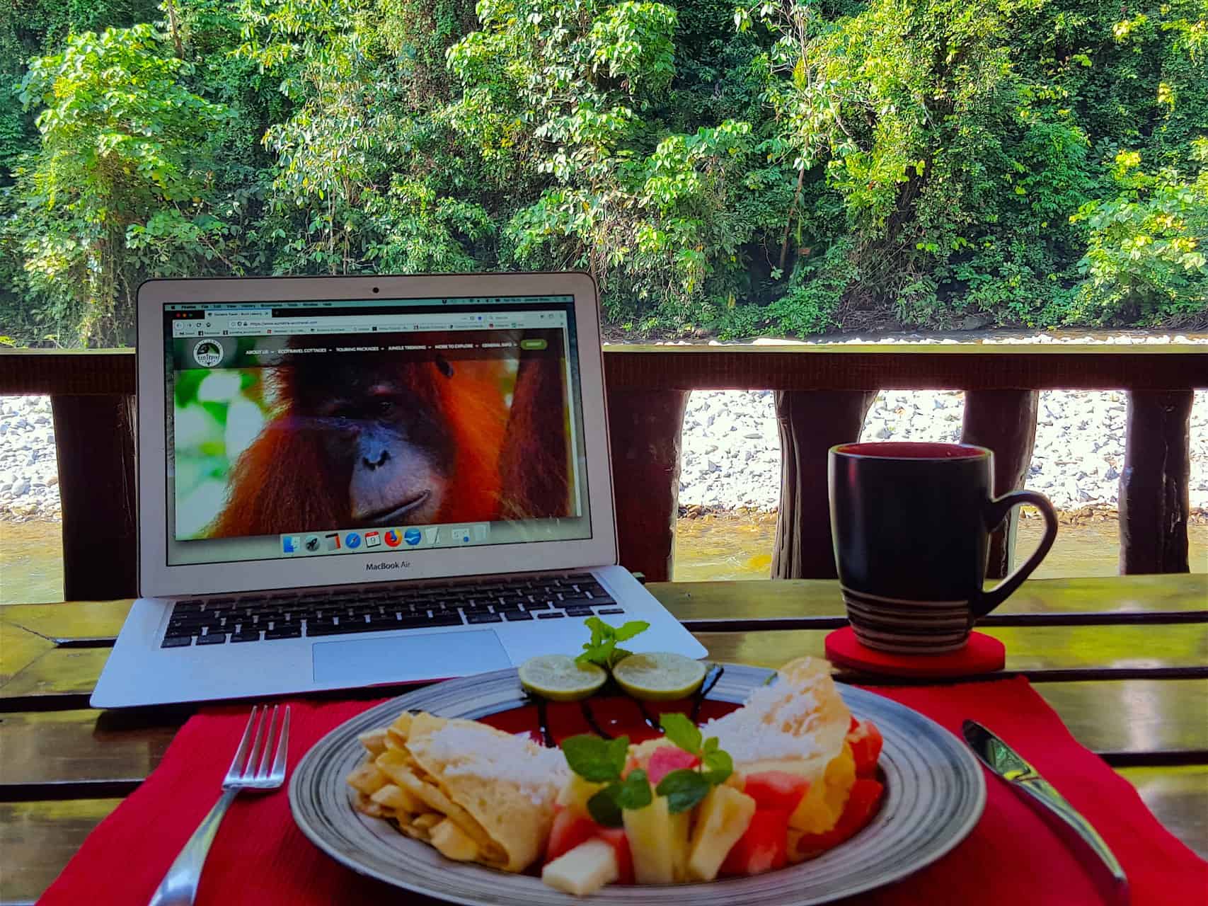 Breakfast at EcoTravel Cottages Bukit Lawang